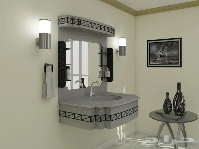 مغاسل كاونترات اسطح مطابخ رخام صناعي ضمان 10 سنوات 2