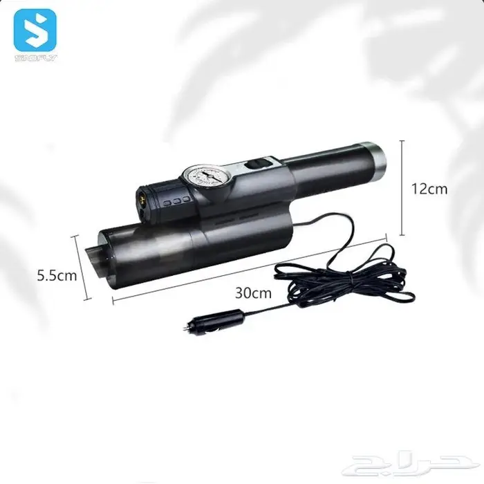 منفاخ كفرات مع مكنسة سيارات محمولة 2