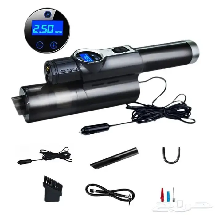 منفاخ كفرات مع مكنسة سيارات محمولة 1