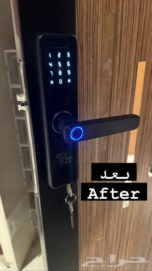 اقفال ابواب الكترونية ذكية لجميع الابواب جودة ممتازة 0