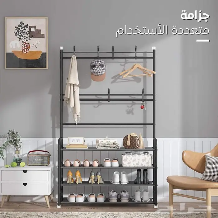 رفوف احذيه وملابس عمليه جدا توفر مساحه كبيره في بيتك 0