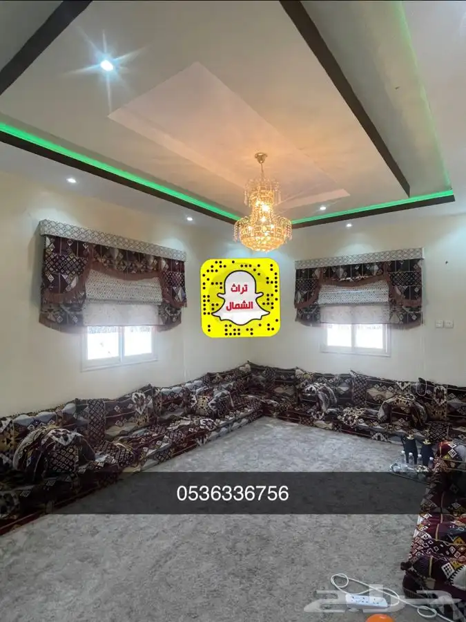 بيت شعر - قرميد - مجلس عربي - فرش موكيت - مشب نار 34