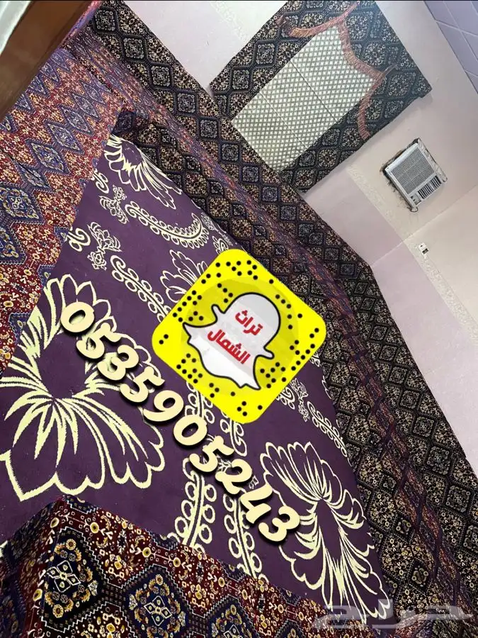 بيت شعر - قرميد - مجلس عربي - فرش موكيت - مشب نار 3