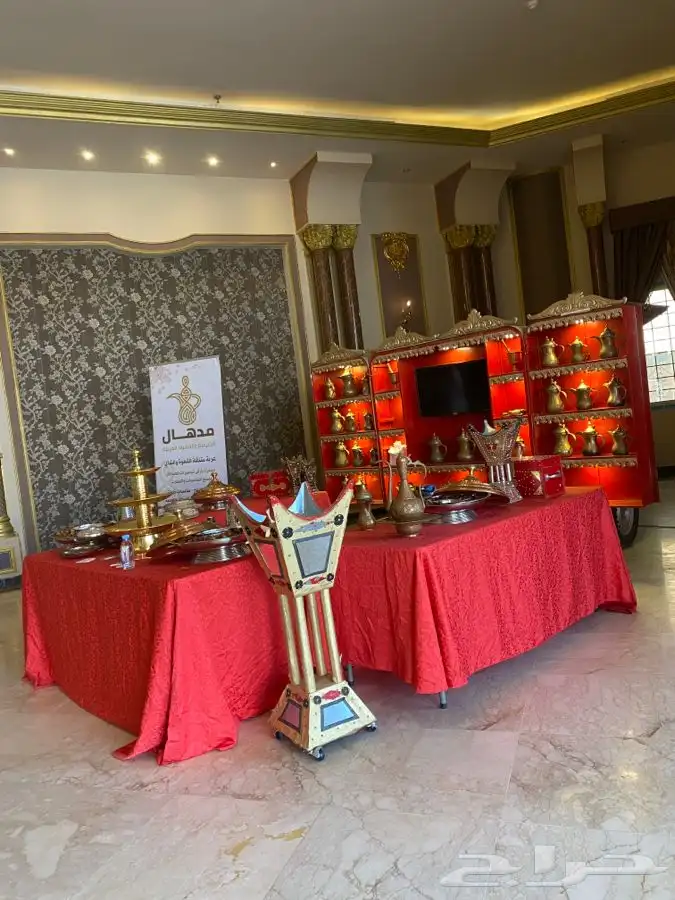 عربة ضيافة مدهال للافراح والمناسبات لتقديم القهوة السعودية 0