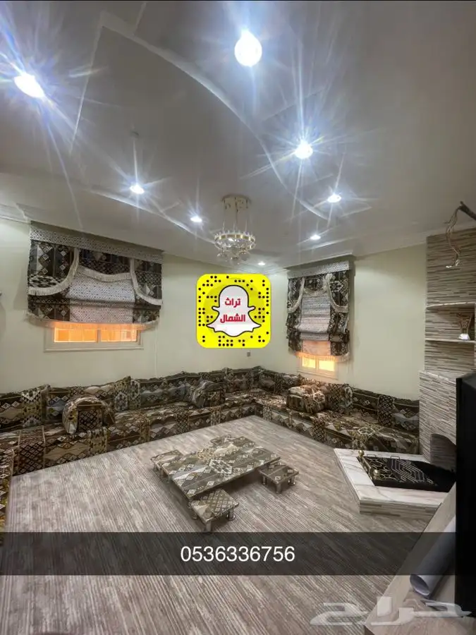 بيت شعر - قرميد - مجلس عربي - فرش موكيت - مشب نار 31