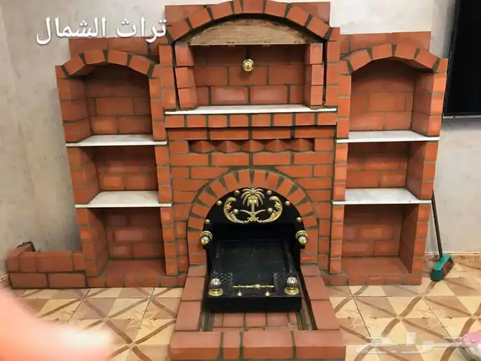 بيت شعر - قرميد - مجلس عربي - فرش موكيت - مشب نار 58