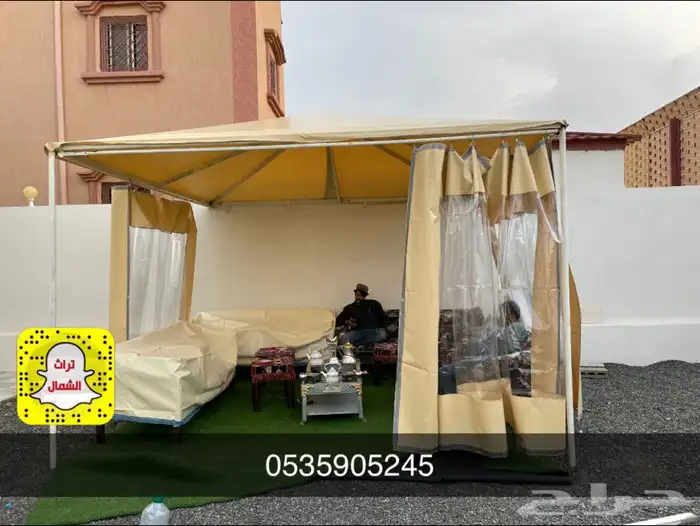 بيت شعر - قرميد - مجلس عربي - فرش موكيت - مشب نار 36