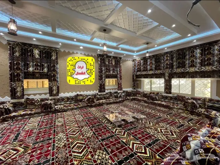بيت شعر - قرميد - مجلس عربي - فرش موكيت - مشب نار 54