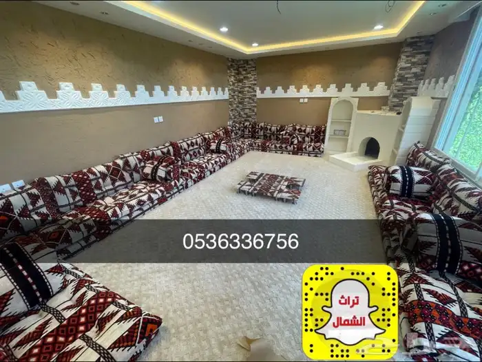 بيت شعر - قرميد - مجلس عربي - فرش موكيت - مشب نار 25