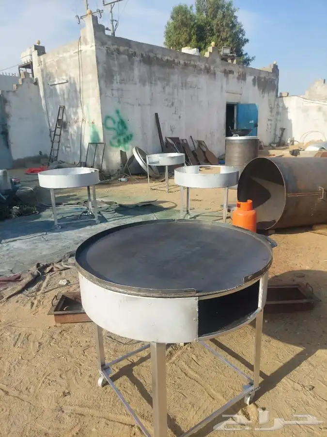 صاج فطيرة مطبق كامل اغراض متوفرة استيل و حديد مربع و دايري 9