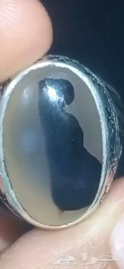 خاتم نادر جدا جدا عقيق يمني حر مصور فتاه مرأه حرمه بنت واضح 7
