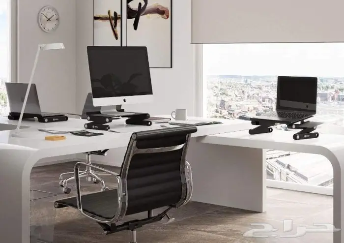 طاولة لابتوب قابلة للطي مع مروحتين USB للتبريد 6