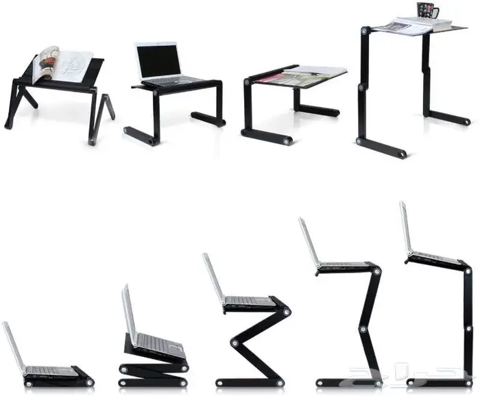 طاولة لابتوب قابلة للطي مع مروحتين USB للتبريد 2