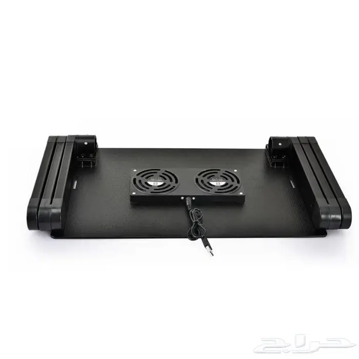 طاولة لابتوب قابلة للطي مع مروحتين USB للتبريد 1