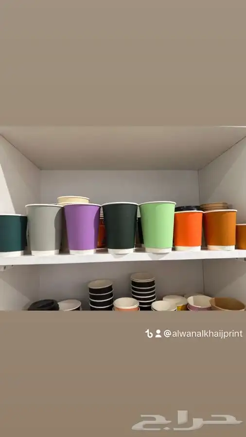 طباعة اكواب-اكياس قهوة - طباعة سلك سكرين 8