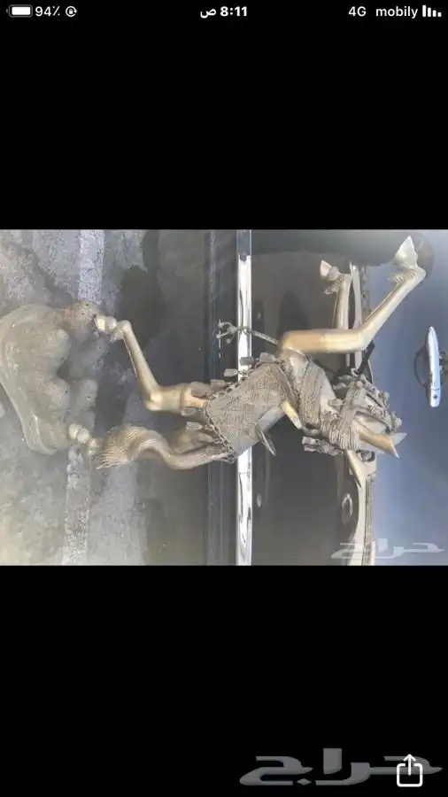 حصان تراثي قديم نحاس أنتيكة 3