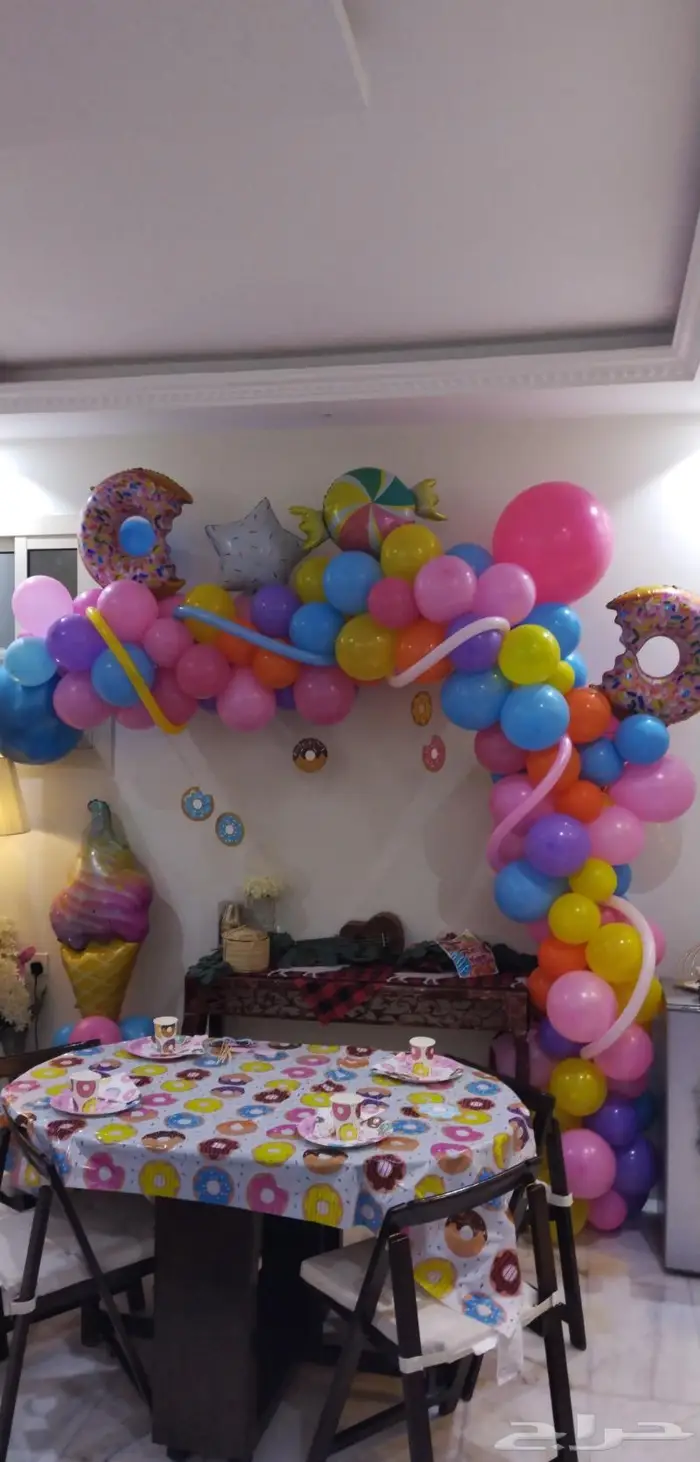 تنسيق بالونات 7