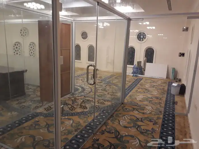 زجاج قواطع ومكاتب وتقسيم زجاج سكريت وقواطع المساجد 27
