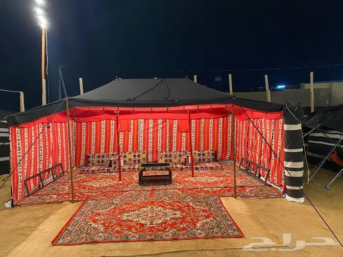 خيمه ب 100وخيمة ب 200 مع المشب ومع الحمام 19