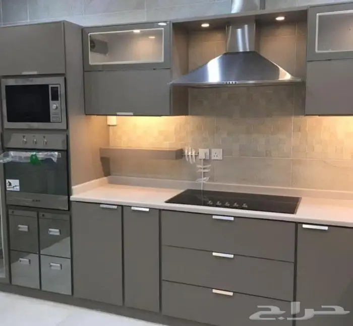 مطبخ تفصيل وجاهز حسب الطلب صاج ألماني ضمان عشر سنوات رف ربعه 0