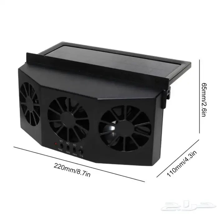 جهاز تبريد حرارة الشمس داخل السيارة ثلاثي المراوح تيربو 4