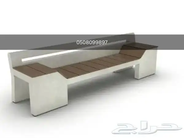 سلات نفايات كراسي خرسانية احواض زرع مصدات جلسات خرسانية بتر 2