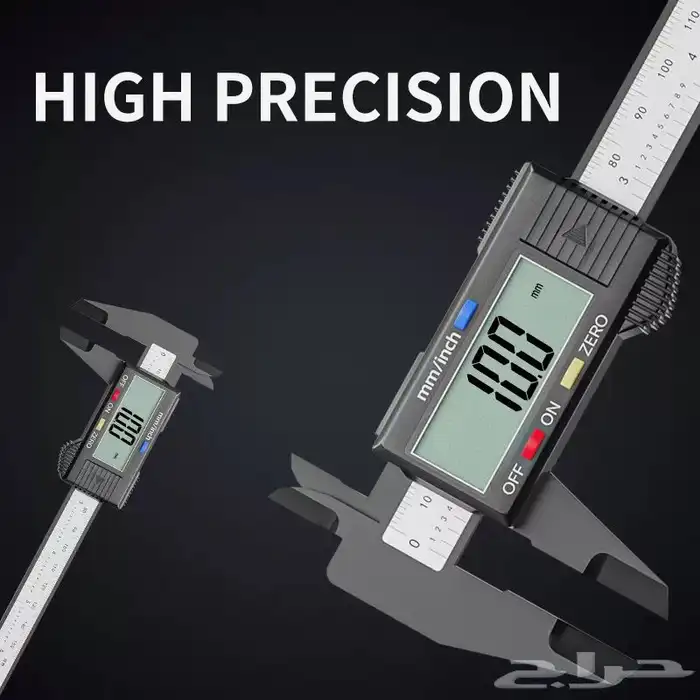 قدمة ورنية ذات فكين (مسماك) بشاشة رقمية 3