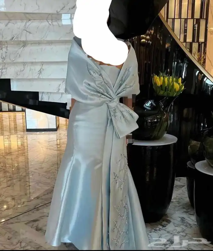 فستان سهرة انيقة فساتين زواج فخمة ساتان ملكي ملابس نسائية 9