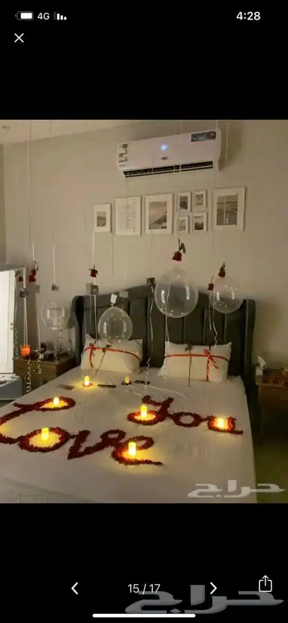 تنسيق ذكرى زواج وتجهيز غرف عرسان 7