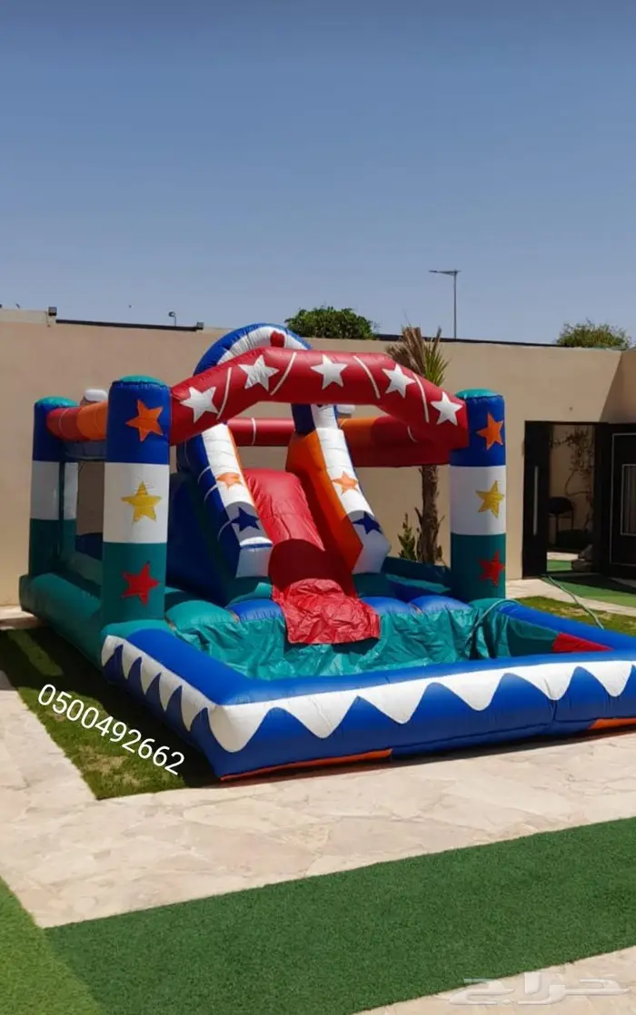 ملعب صابوني نطيطات زحاليق مائيه الرياض 0