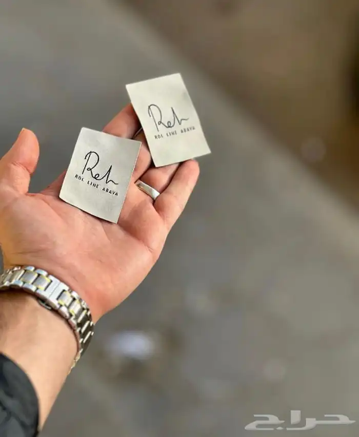 ليبل قماش لوقو جلد بوكسات أكياس أسر منتجة عبايات كروت ستكر 11