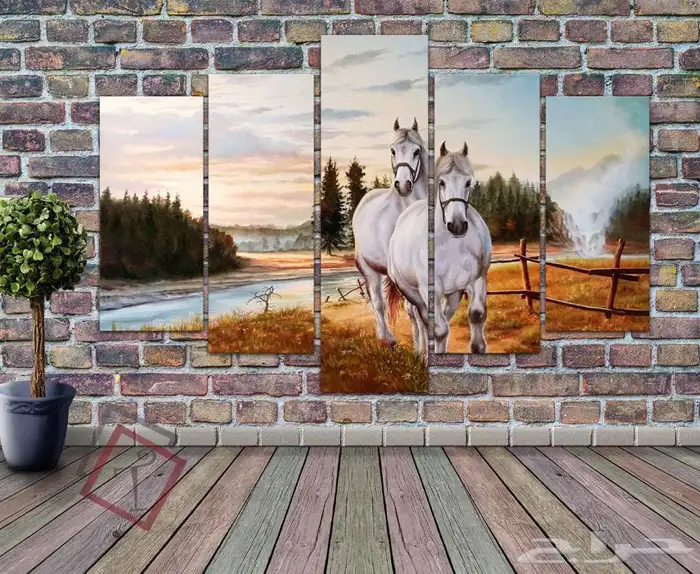 لوحات فنية جدارية ديجيتال 3D 7