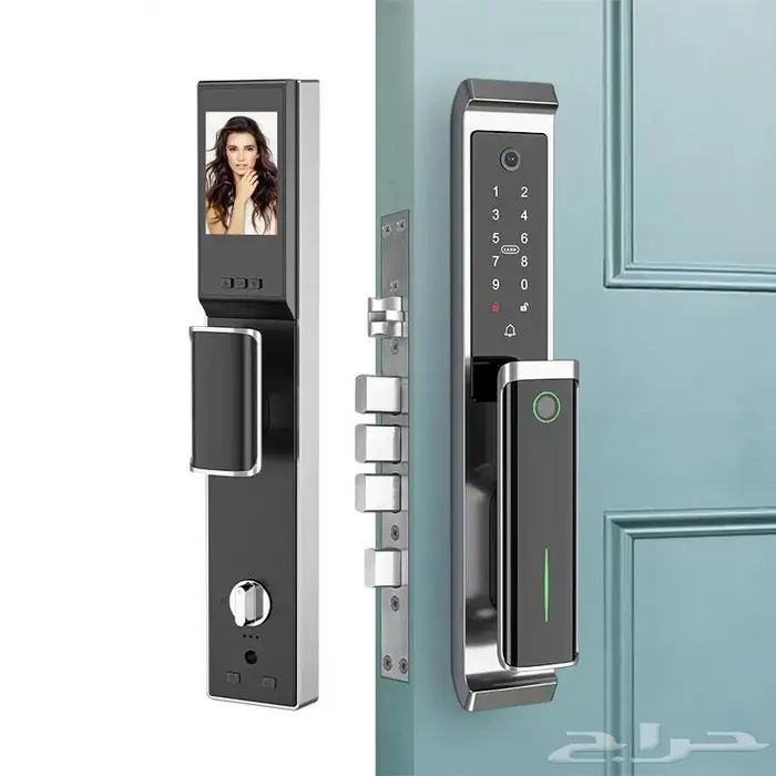 قفل الكتروني باب ذكي بصمه وأرقام سريه smart door lock 0