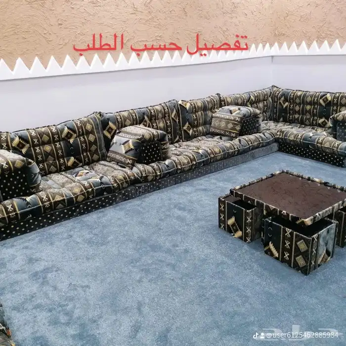 تفصيل مجالس عربيه وتراثيه وتلبيس قماش 9