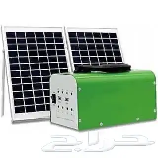 جهاز منظومة طاقه شمسية مع 4 لمبات وشواحن جوال 4