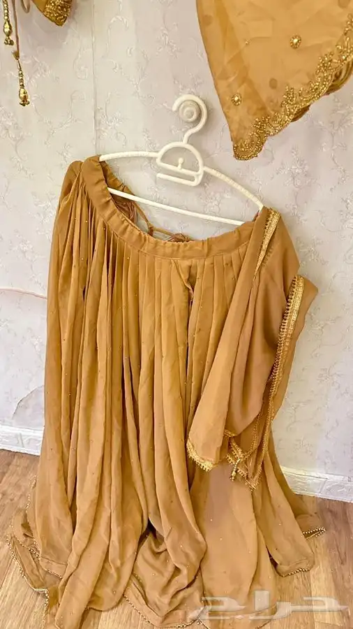 لبس هندي نسائي ملابس غمرة فساتين جلوة شرارة ازياء عروس فخمة 2