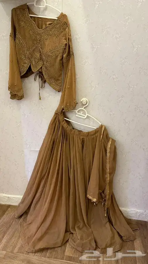لبس هندي نسائي ملابس غمرة فساتين جلوة شرارة ازياء عروس فخمة 4