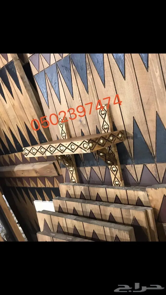 رفوف تراثية (ابواب تراثية) درايش خشب تراثيه 5