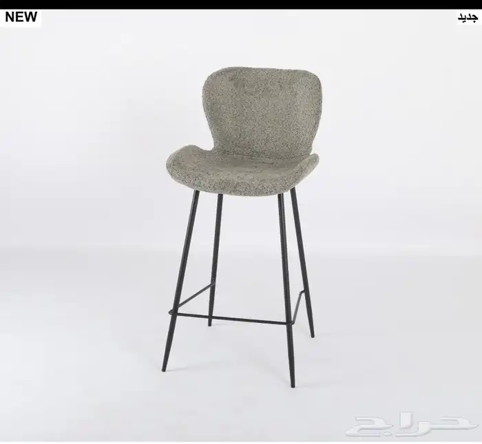 كراسي بار او مطبخ مرتفعه مديلات حديثة خامات فخمة وتس فقط 22
