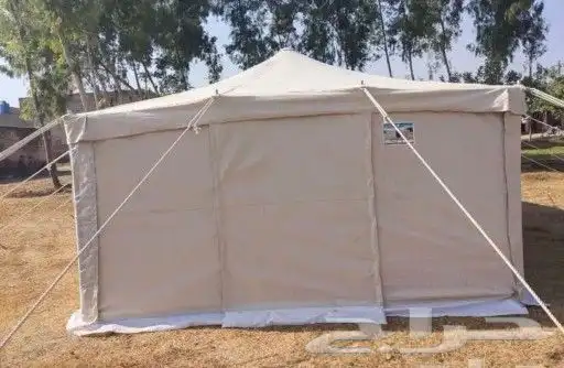 خيمة لون ابيض ثلاث طبقات 5