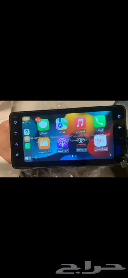 شاشات تايوتا جديدة بستيكراتها للكامري والربع والشاص واليارس 0