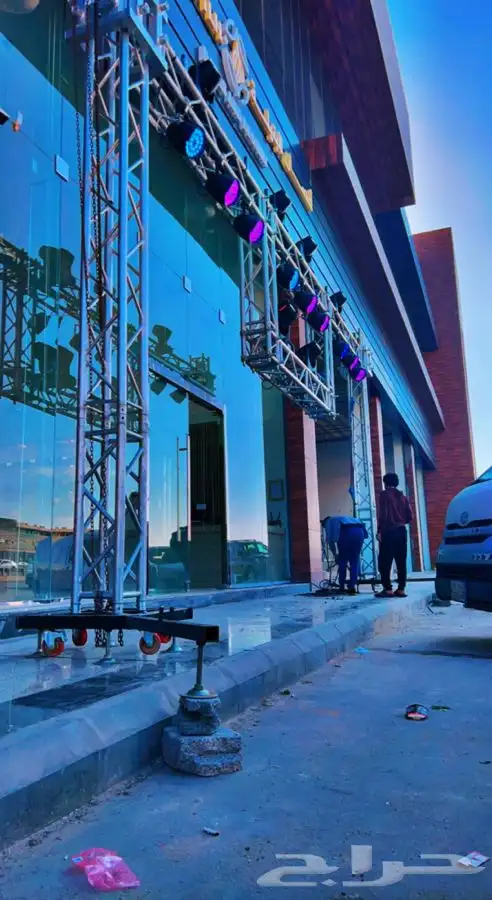 اضاءات. ليازر. تراس. بيمات. مستلزمات الافتتاحات 4