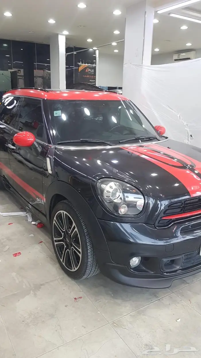 تجليد مرايات وسقف الميني كوبر واضافة الخطوط 15