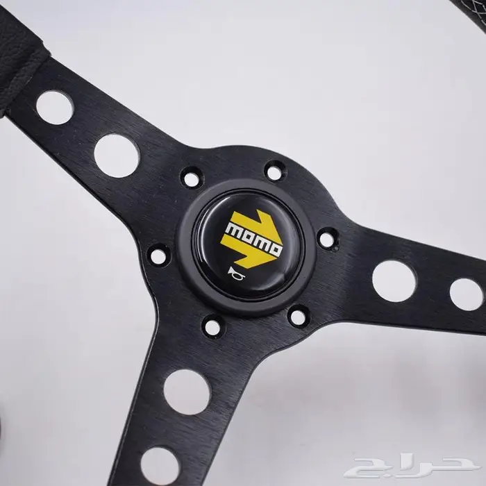 دركسون MOMO للدرفت اسود جلد 350M 14inch 1