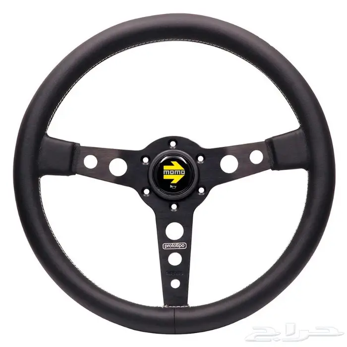 دركسون MOMO للدرفت اسود جلد 350M 14inch 0