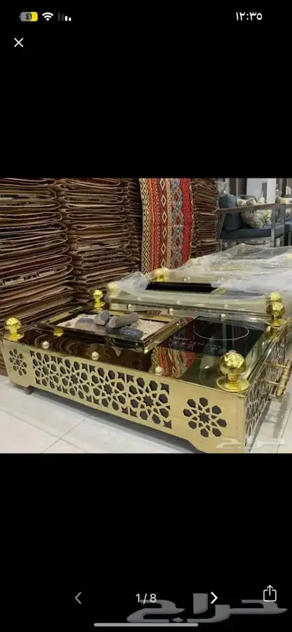 منقل ستيل خارجي موقد شبه نار نار فخمة 2