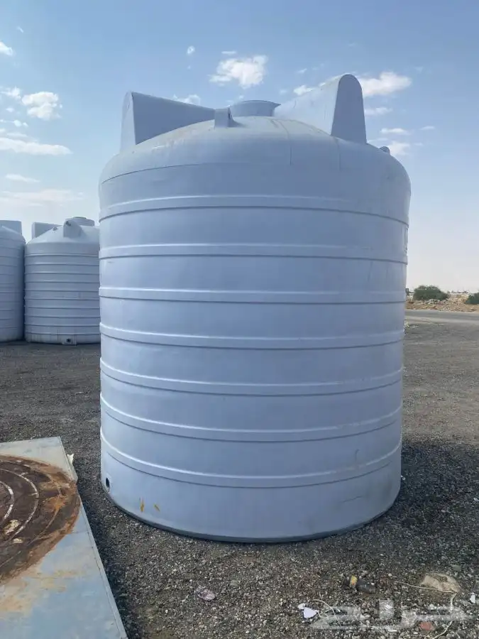 خزان ماء للبيع 15الف لتر فيبر او بلاستيك عامودي شركت الوطني 8