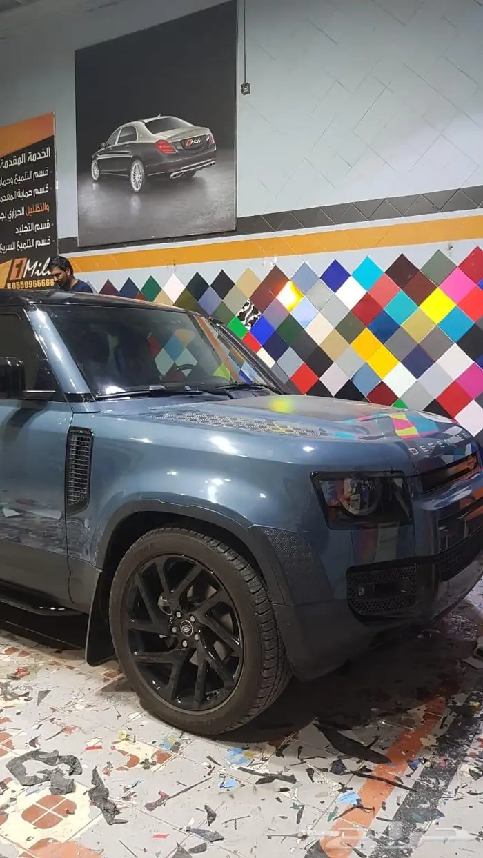 تجليد بلاك اديشن للاند روفر ديفندر 5