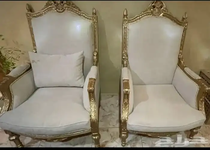 كراسي قطع كنب كلاسيك خشب مصري 2