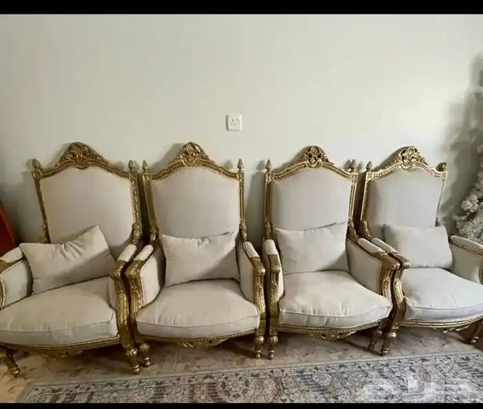 كراسي قطع كنب كلاسيك خشب مصري 3